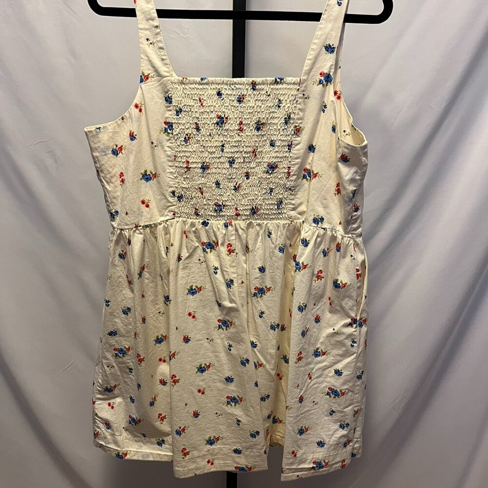 Old Navy White Floral Fit & Flare Cami Mini Dress — Size XL, New Without Tags - Picture 6 of 13